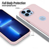 iPhone 13 Pro Ultra Hybird Ring Silicone Matte Back Case Cover Anti-Shock Drop Protection (Sand Pink)