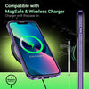 iPhone 13 Pro Ultra Hybird Ring Silicone Matte Back Case Cover Anti-Shock Drop Protection (Deep Purple)