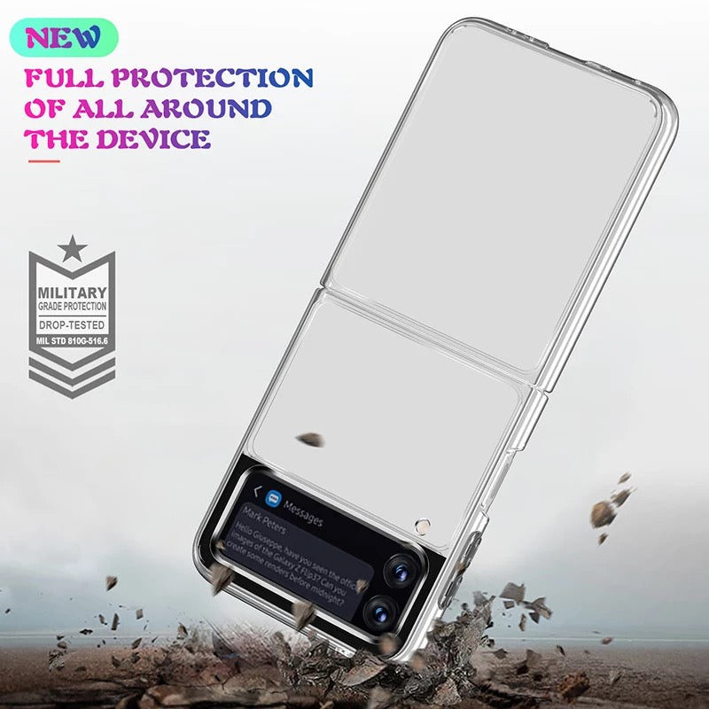 Samsung Galaxy Z Flip3 5G Transparent Hard Pc Clear Case Cover