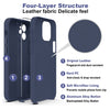 iPhone 12 Original Leather Hybird Back Cover Case Indigo Blue