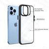 iPhone 13 Pro New Ultra Hybird Transparent Skin Anti-Drop Metal Lens Protective Back Case Cover (Black)