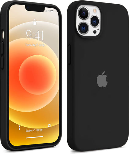 iPhone 15 Pro Original Silicone Logo Back Cover Case Black