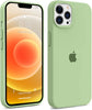 iPhone 14 Pro Liquid Silicone Microfiber Lining Soft Back Cover Case Macha Green