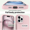 iPhone 14 Pro Max Liquid Silicone Microfiber Lining Soft Back Cover Case Sand Pink