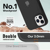 iPhone 14 Pro Liquid Silicone Microfiber Lining Soft Back Cover Case Black
