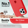 iPhone 15 Pro Max Original Silicone Logo Back Cover Case Red