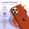 iPhone 15 Pro Max Original Silicone Logo Back Cover Case Brown