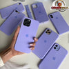 iPhone 13 Original Silicone Logo Back Cover Case Elegant Purple