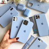 iPhone 14 Pro Original Silicone Logo Back Cover Case Serria Blue
